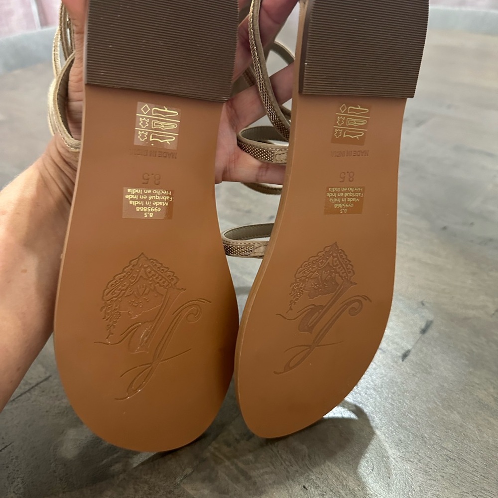 NEW $148 Free People Theia Gladiator Sandals Size 8.5 Suede/Leather - Picture 9 of 9